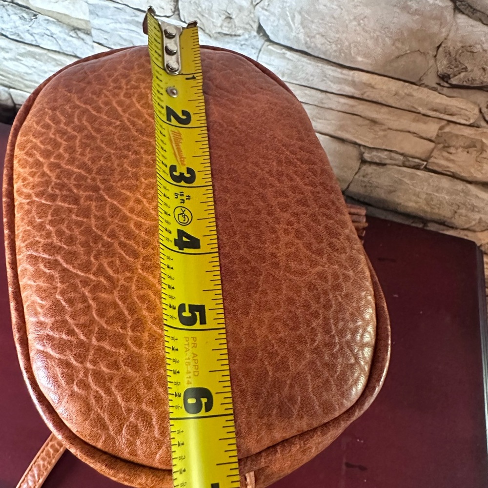 Free People Brown Vegan Pebbled Leather Drawstring Bucket Bag - Picture 7 of 7